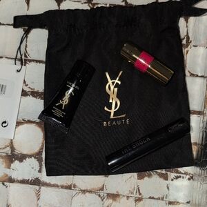 Yves Saint Laurent Makeup Set with Gold and Black Accents